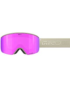 2026 Giro Ella Goggle Women's- Stone Tan Rails w/ Vivid Pink + Vivid Infrared
