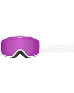 2026 Giro Moxie Goggle Women's- White Stacked w/ Amber Pink + Yellow