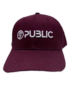 2026 PUBLIC Logo Cap- Maroon