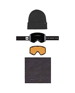 686 Smarty Magnetic Goggle Pack- Black w/ Silver Mirror + Amber