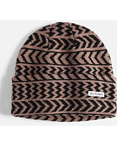 Autumn Chevron Beanie- Dusty Pink