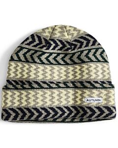 Autumn Chevron Beanie- Grey
