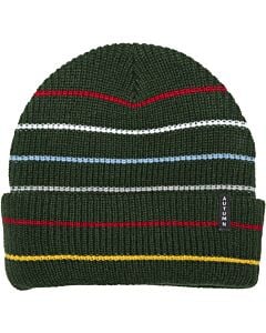 Autumn Multi Stripe Beanie- Green