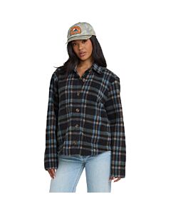 Billabong Breezy Fleece Shacket Women's- Blasted Blue