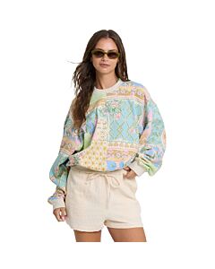 Billabong Love Crush Kendal Crew Women's- White Multi