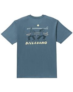 Billabong Split The Peak Ss Tee Men's- Steel Blue