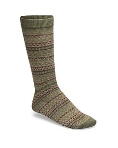 Birkenstock Cotton Pattern Knit Sock- Oyster Zinfandel/ Ochre/ Thyme