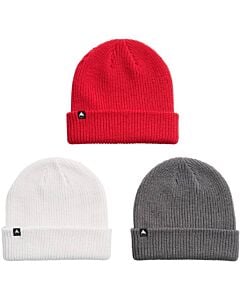 Burton Dnd Beanie 3 Pack- Gray Cloud/Gotham Gray/Geranium Red