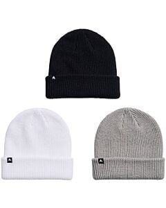 Burton Dnd Beanie 3 Pack- True Black/Sharkskin/Stout White