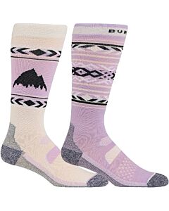 Burton Performance Lightweight Socks 2 Pack Women's - Washed Lavendar