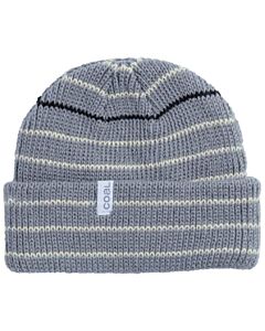 Coal Frena Beanie- Mid Grey Stripe