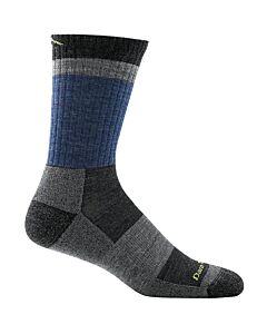 Darn Tough Heady Stripe Micro Crew L Sock- Blue