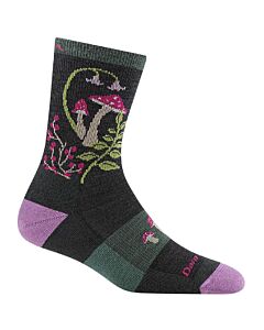 Darn Tough Mellow Mushrooms Sock- Charcoal