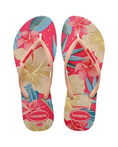 Haviana Slim Floral Sandal Women's- Pink/Pink