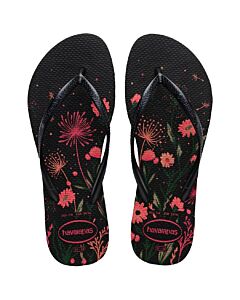 Haviana Slim Organic Sandal Women's- Black/Pink
