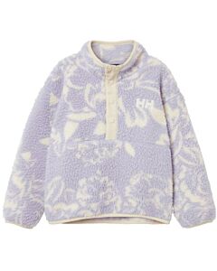 Helly Hansen Frosty Pile Sweater Kids'- Bright Lavender Peony Aop