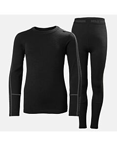 Helly Hansen Helly Hansen Lifa Merino Midweight Set Junior- Black