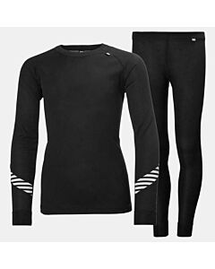 Helly Hansen Hh Lifa Set Junior- Black