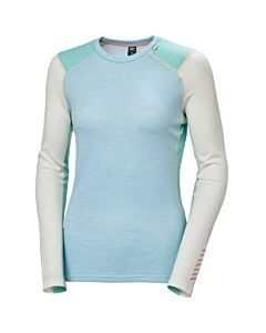 Helly Hansen Lifa Merino Midweight Crew Women's- Light Cyan