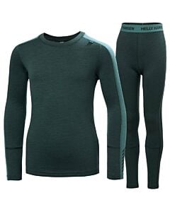 Helly Hansen Lifa Merino Midweight Set Youth- Dark Jungle