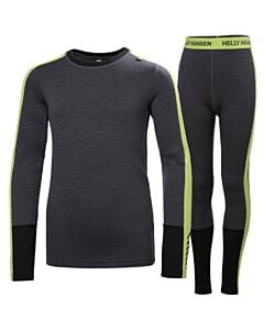 Helly Hansen Lifa Merino Midweight Set Youth- Thunder Grey