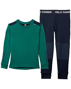 Helly Hansen Lifa Merino Set Kids'- Emerald
