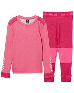 Helly Hansen Lifa Merino Set Youth- Hot Pink