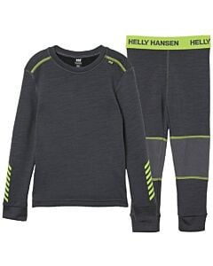 Helly Hansen Lifa Merino Set Youth- Thunder Grey