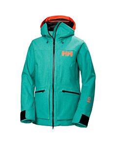 Helly Hansen Powderqueen 3.0 Jacket Women's- Signal Green Denim