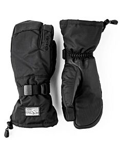 Hestra Gauntlet 3-Finger Men's- Black/ Black