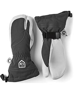 Hestra Heli 3-Finger Women's- Grey/ Off White