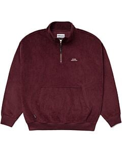 Howl Corduroy 1/2 Zip Men's- Burgndy
