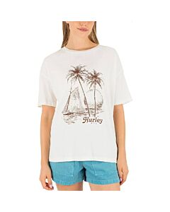 Hurley Fair Winds Boyfriend Tee Women's- Tofu