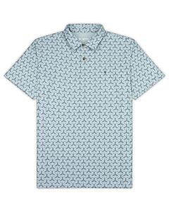Jetty Bunker Polo Men's- Light Blue