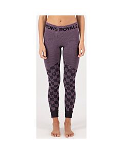 Mons Royale Ascender Merino Legging Women's- Mauve/ Black