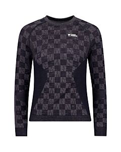 Mons Royale Ascender Merino L/S Women's- Forged Iron/ Black