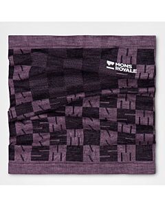 Mons Royale Ascender Merino Neck- Mauve/ Black