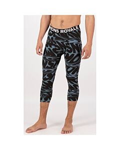 Mons Royale Cascade Merino 3/4 Pant Men's- Signal Lost Goblin Blue