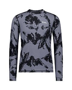 Mons Royale Cascade Merino L/S Men's- MTN Pixel Grey