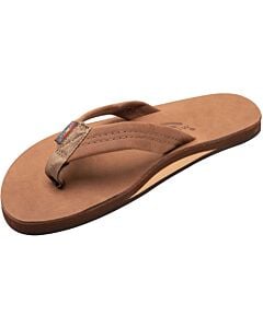 Rainbow Leather Single Layer Sandal Men's- Redwood