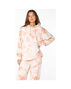 Roxy Maile Hoodie Women's- Coral Pink Surf Day Tie Dye