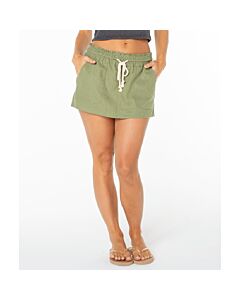 Roxy Oceanside Skirt Women's- Oil Green Solid