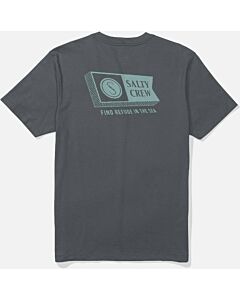 Salty Crew Alphabet Tee Men's- Charcoal