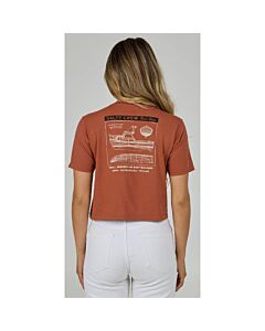Salty Crew Boat Shop Crop Tee Women's- Seirra
