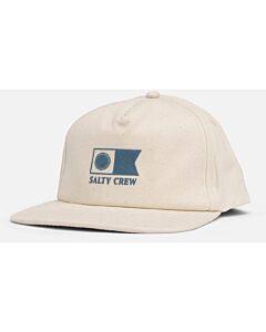 Salty Crew Flagship Snapback Hat- Natural