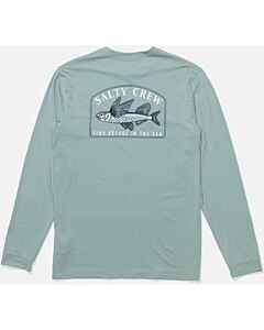Salty Crew Fly Home Sunshirt Men's- Seaside Heather