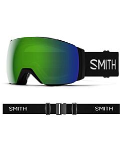 Smith I/O Mag XL Goggle- Black w/ Chromapop Sun Green + Storm Rose