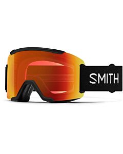 Smith Squad Black Goggle- ChromaPop Red +Yellow