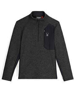 Spyder Bandit 1/2 Zip Men's- Limestone/ Black Melange