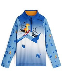 Spyder International 1/2 Zip Boy's- Cobalt T-Rex